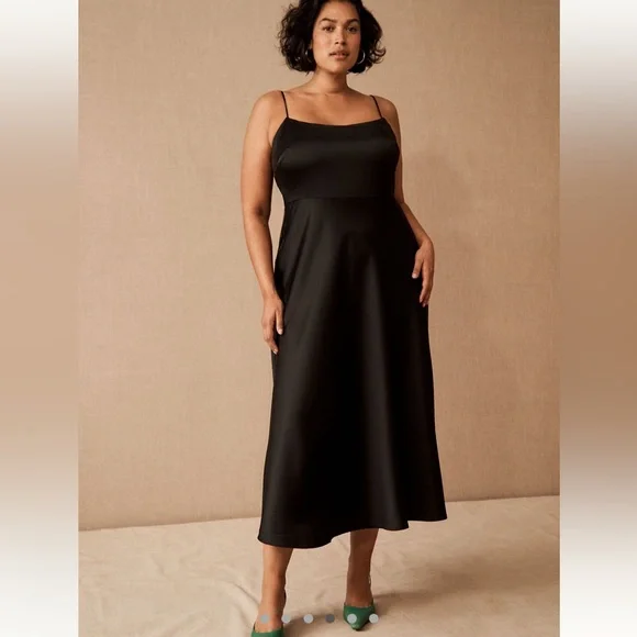 NWT Anthropologie BHLDN Leti Dress in Black Sz 2 - Picture 5 of 16